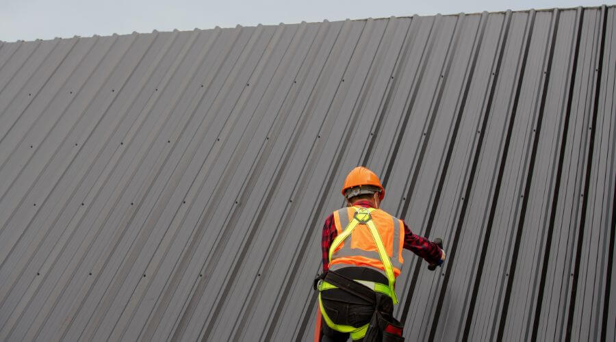 Professional metal roof installation services in Buhler, KS